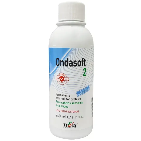 Permanente OndaSoft 2 Cabelos Sensibilizados e Coloridos 240ml Itely Permanente OndaSoft 2 Cabelos Sensibilizados e Coloridos 240ml Itely